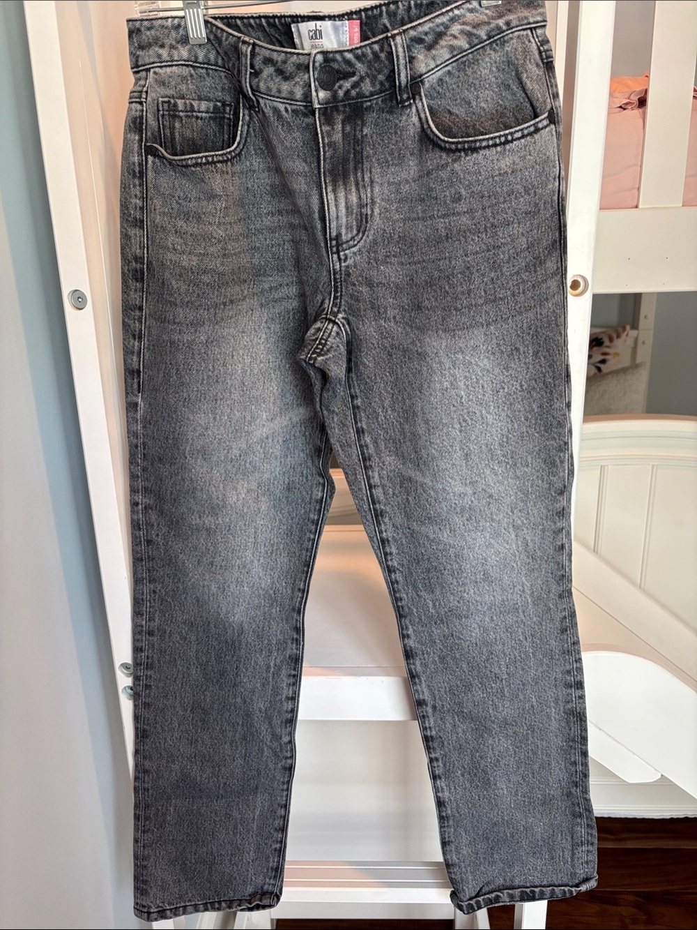 CAbi Washed Black Boyfriend Jeans